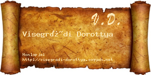 Visegrádi Dorottya névjegykártya