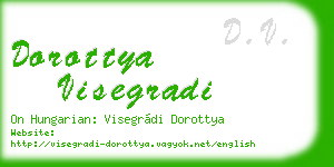 dorottya visegradi business card
